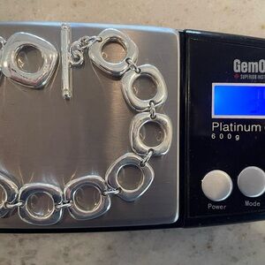 WomenTiffany & Co. Cushion Link Sterling Bracelet 39.2g